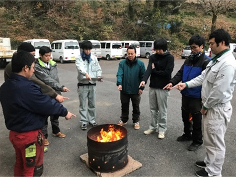 森町森林組合の作業風景